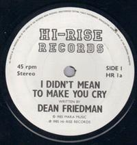 I DIDN'T MEAN TO MAKE YOU CRY / THE LAKELANDS